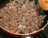 Foto langkah ke 2 dari resep Sup Labu Buncis dengan Daging Cincang.