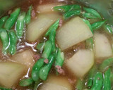 Foto langkah ke 3 dari resep Sup Labu Buncis dengan Daging Cincang.