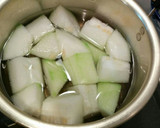 Foto langkah ke 1 dari resep Sup Labu Buncis dengan Daging Cincang.