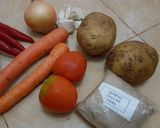 Foto langkah ke 1 dari resep Rempah Ayam Sayuran.
