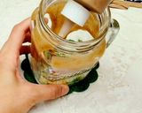 A picture of step 5 of Vegan Caramel Pearl Milk Green Tea.