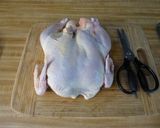 A picture of step 1 of Lee's Spatchcocked Chicken & Roasted Veggies.
