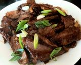 A picture of step 8 of My Mongolian Beef 🤩.