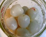 A picture of step 1 of Lychee Rose Drink 🍹.
