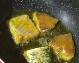 A picture of step 2 of Doi Shorshe Katla Carp in the Yoghurt and Mustard Pastes Gravy.