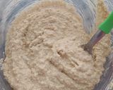 Foto del paso 2 de la receta: Mini torta saludable de manzana y avena, light, rápida, sin horno
