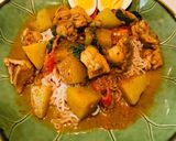 รูปขั้นตอนการทำที่ 3 ของ แกงเผ็ดไก่ใส่ฟัก คีโต