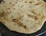 A picture of step 7 of Stuff (row mix veg with cheese) paratha.