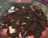 Foto langkah ke 4 dari resep Dessert Box Puding Red Velvet Oreo.