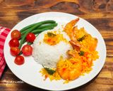 Foto langkah ke 4 dari resep Udang Abon Telur (Butter Prawns with Egg Floss).