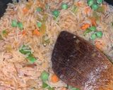 A picture of step 4 of Mexican rice.