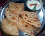 A picture of step 34 of Maharashtrian puran poli.