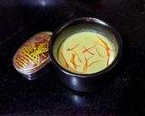 A picture of step 1 of Kesar-Pista Mawa Modak.