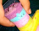 Foto langkah ke 8 dari resep Rainbow cake kukus.
