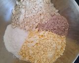 A picture of step 1 of Veg chila with mixed flour.