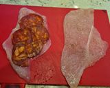 Foto del paso 2 de la receta Libritos de pollo rellenos de chorizo y queso