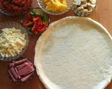 Foto langkah ke 7 dari resep "Hawaiian Mushroom Pizza".
