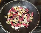 Foto del paso 3 de la receta: Menestra de verduras con patatas fritas y queso