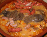 Foto del paso 5 de la receta: Cazuela de arroz, garbanzos y embutidos en costra