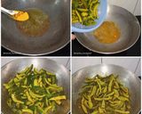 A picture of step 3 of Kaju Karela Sabji.