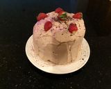 A picture of step 18 of Chocolate Strawberry Cream Layer Cake.