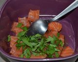 A picture of step 1 of Salmon Koulibiac for Easter.