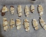 Foto del passaggio 3 della ricetta Cornetti pasta sfoglia alla nutella express