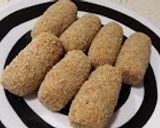 Foto del paso 1 de la receta: Croquetas para dietas anticandidiasis, de pollo con hierbabuena