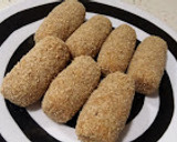 Foto del paso 1 de la receta: Croquetas para dietas anticandidiasis, de pollo con hierbabuena