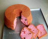 Foto langkah ke 5 dari resep Angel Food Cake Strawberry + Sukade.