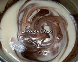 Foto langkah ke 5 dari resep Puding Roti Lapis Coklat.