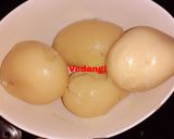 A picture of step 3 of Hariyali Aloo.