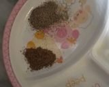 A picture of step 7 of Chane ki daal with turai.