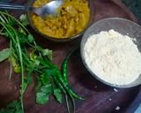 A picture of step 1 of Left Over Dal Chilla.