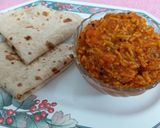 A picture of step 4 of Sev Tamatar Ki Sabji.