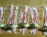 A picture of step 2 of Grilled Skewers of Pork-Wrapped Myoga Ginger.
