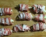 A picture of step 3 of Grilled Skewers of Pork-Wrapped Myoga Ginger.