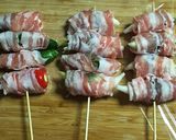 A picture of step 4 of Grilled Skewers of Pork-Wrapped Myoga Ginger.