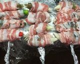 A picture of step 5 of Grilled Skewers of Pork-Wrapped Myoga Ginger.