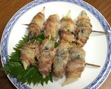 A picture of step 6 of Grilled Skewers of Pork-Wrapped Myoga Ginger.