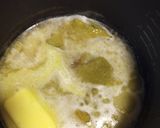 A picture of step 3 of Black Beans with Vinegar-Butter, Poached Onion.