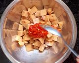 A picture of step 3 of Yam fry | senaikizhangu poriyal.