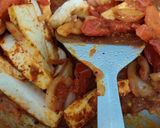 A picture of step 10 of Kadai Paneer.