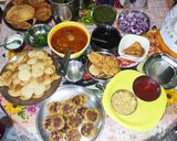 A picture of step 12 of Sizzling hot katori chaat.