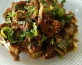 A picture of step 7 of Mutton With Capsicum and Cabbage.