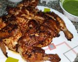A picture of step 3 of Patakha chicken.