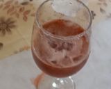A picture of step 3 of Namrata's Plum Mint Sparkler or plum mint sparkler.