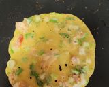 A picture of step 2 of Onion spring rava uttapam.