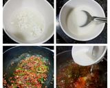A picture of step 3 of Cabbage Manchurian.