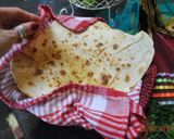 A picture of step 16 of Flat  Naan  Bread نان تافتون.